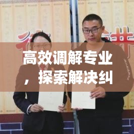 高效調解專業，探索解決糾紛的新路徑