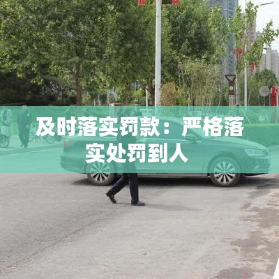 及時落實罰款:嚴格落實處罰到人