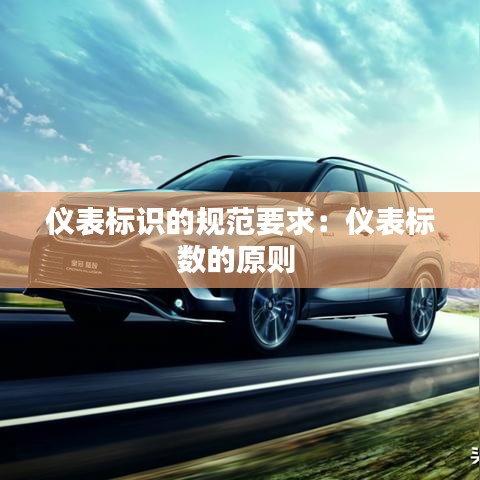 儀表標識的規范要求:儀表標數的原則