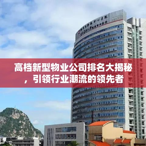 高檔新型物業(yè)公司排名大揭秘,引領(lǐng)行業(yè)潮流的領(lǐng)先者