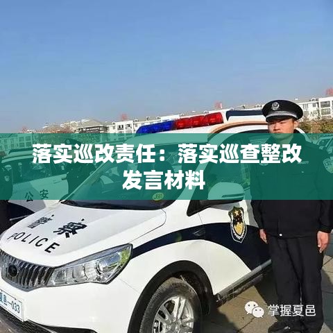 落實巡改責任:落實巡查整改發言材料