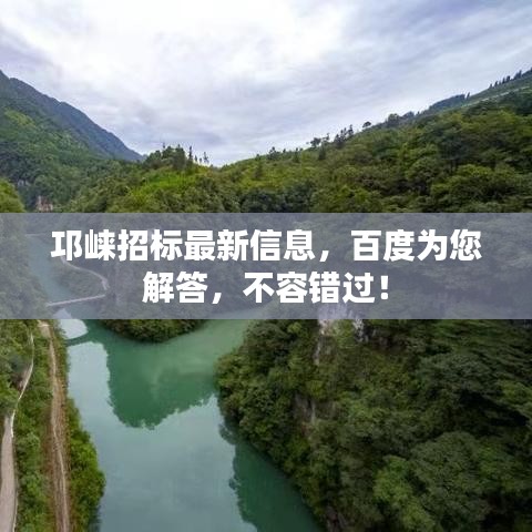 邛崍招標最新信息,百度為您解答,不容錯過!