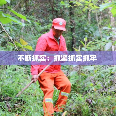 不斷抓實:抓緊抓實抓牢