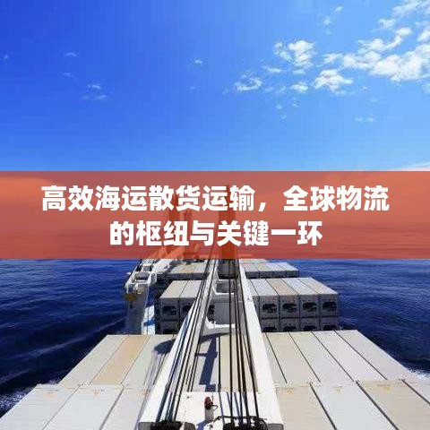 高效海運散貨運輸,全球物流的樞紐與關鍵一環