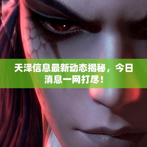 天澤信息最新動態揭秘,今日消息一網打盡!