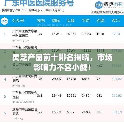 靈芝產品前十排名揭曉,市場影響力不容小覷!