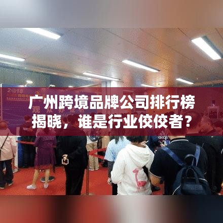 廣州跨境品牌公司排行榜揭曉,誰是行業佼佼者?