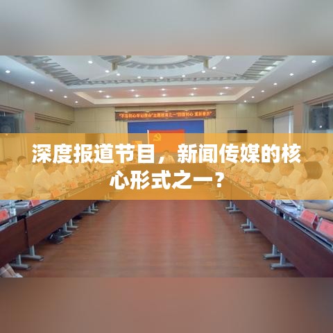 深度報道節目,新聞傳媒的核心形式之一?