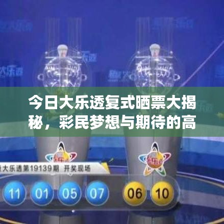 今日大樂透復式曬票大揭秘,彩民夢想與期待的高潮