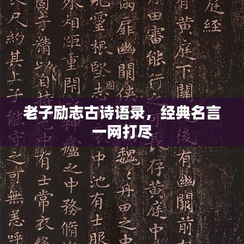 老子勵志古詩語錄,經典名言一網打盡