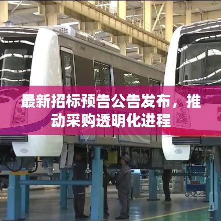 最新招標預告公告發布,推動采購透明化進程