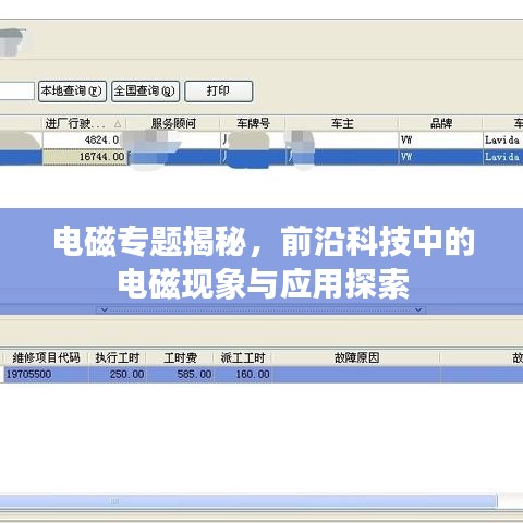 電磁專題揭秘,前沿科技中的電磁現(xiàn)象與應(yīng)用探索