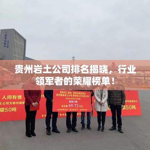 貴州巖土公司排名揭曉,行業領軍者的榮耀榜單!