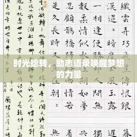 時(shí)光捻轉(zhuǎn),勵(lì)志語(yǔ)錄喚醒夢(mèng)想的力量